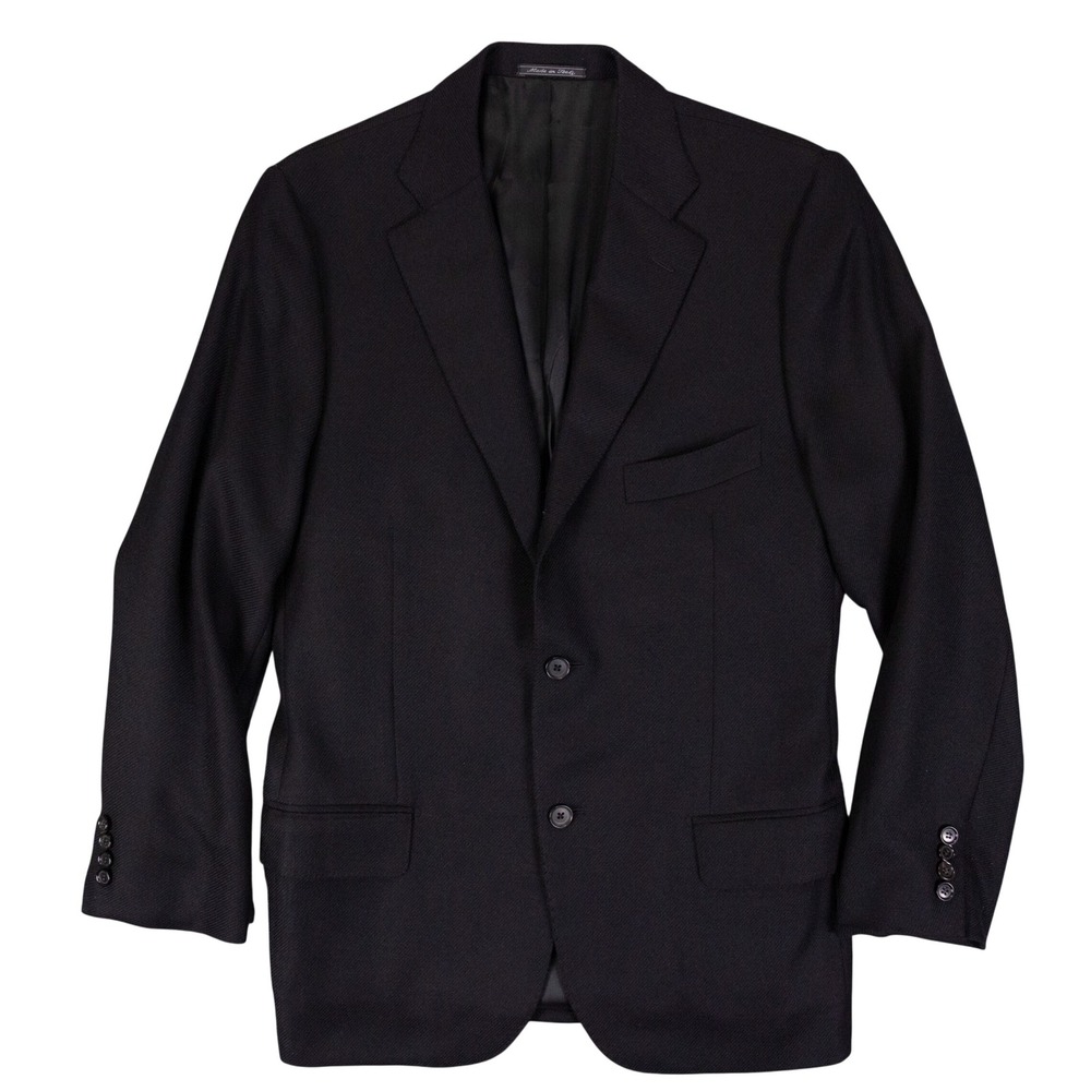 ISAIA Napoli Sport Coat Blazer Mens 42R Textured 100% Wool Italy 3 Roll 2